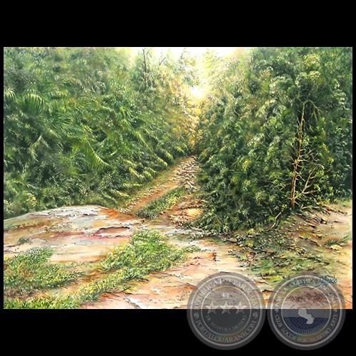 Camino al cerro Paraguarí - Pintura al óleo - Obra de Vicente González Delgado